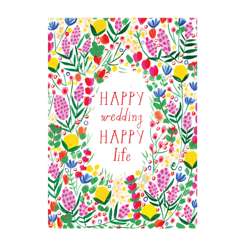 BOOKS/STATIONERY HAPPY WEDDING HAPPY LIFE GREETING CARD Mr. Boddington