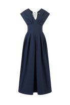 DRESSES/JUMPSUITS In Full Bloom Dress in Navy Rosie Assoulin