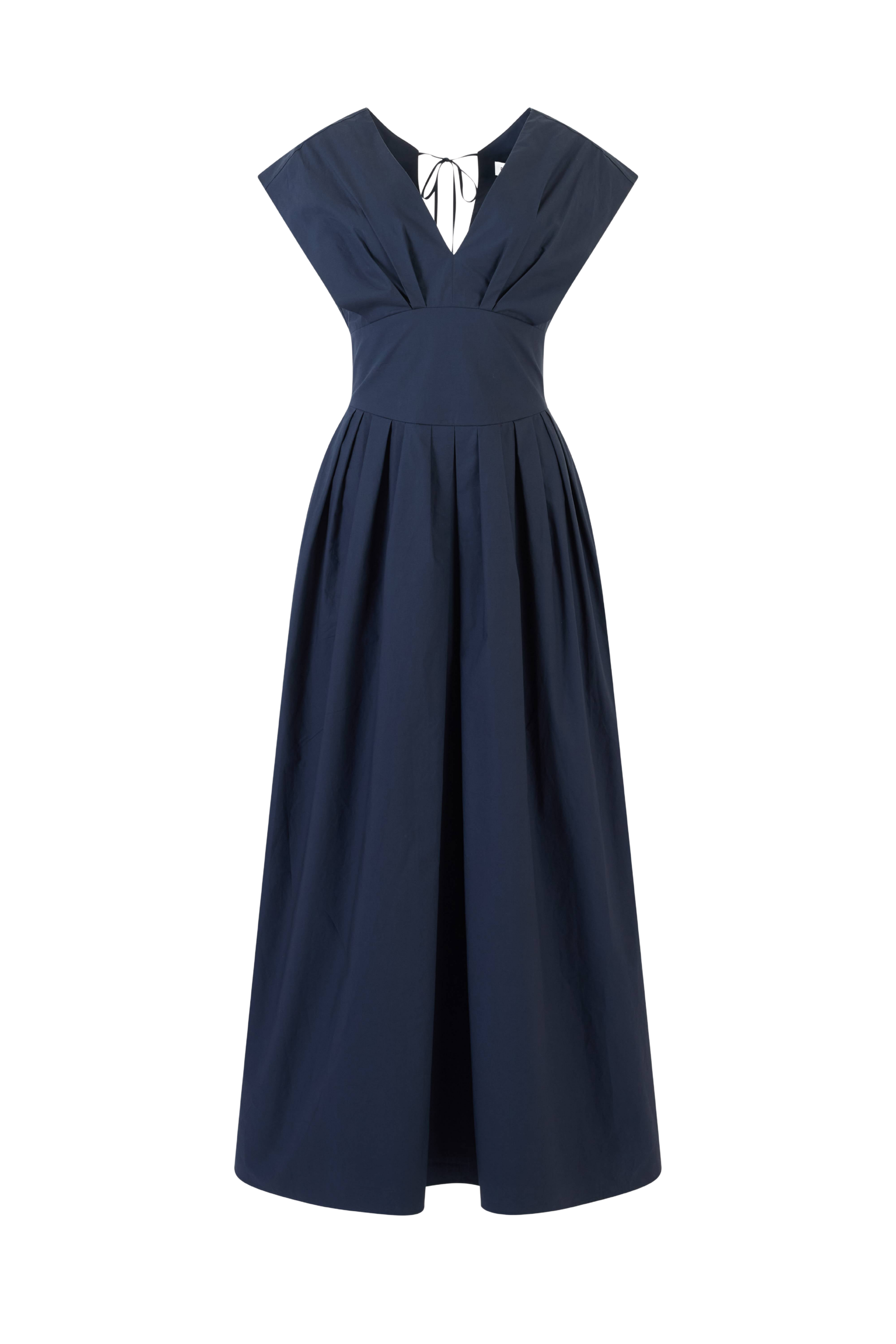 DRESSES/JUMPSUITS In Full Bloom Dress in Navy Rosie Assoulin