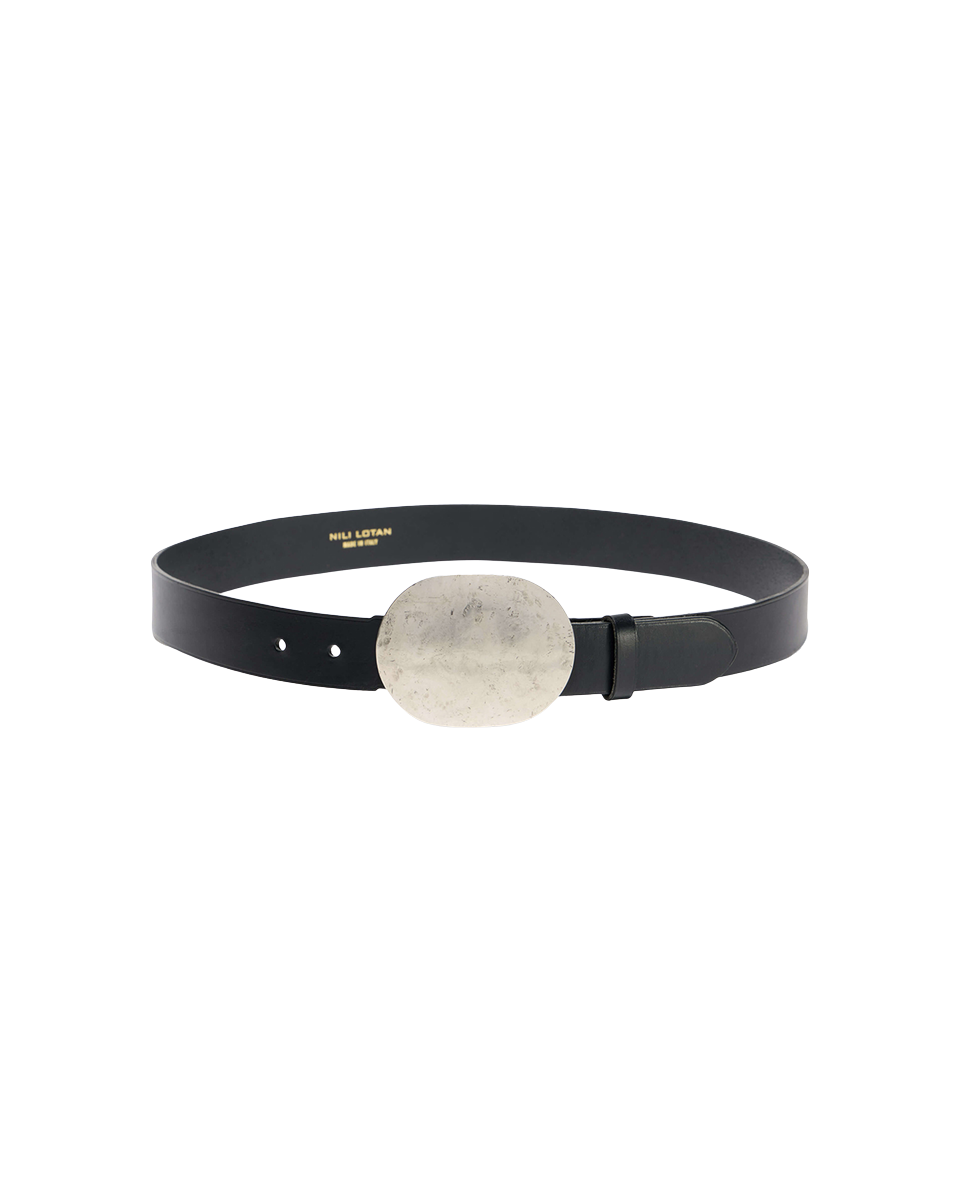 ACCESSORIES Wayne Belt in Black Nili Lotan