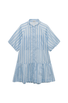 DRESSES/JUMPSUITS Crissy Mini Dress in Oxford Blue Stripe Simkhai