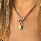 JEWELRY MEDIUM LOVE LOCK PENDANT Three Stories Jewelry