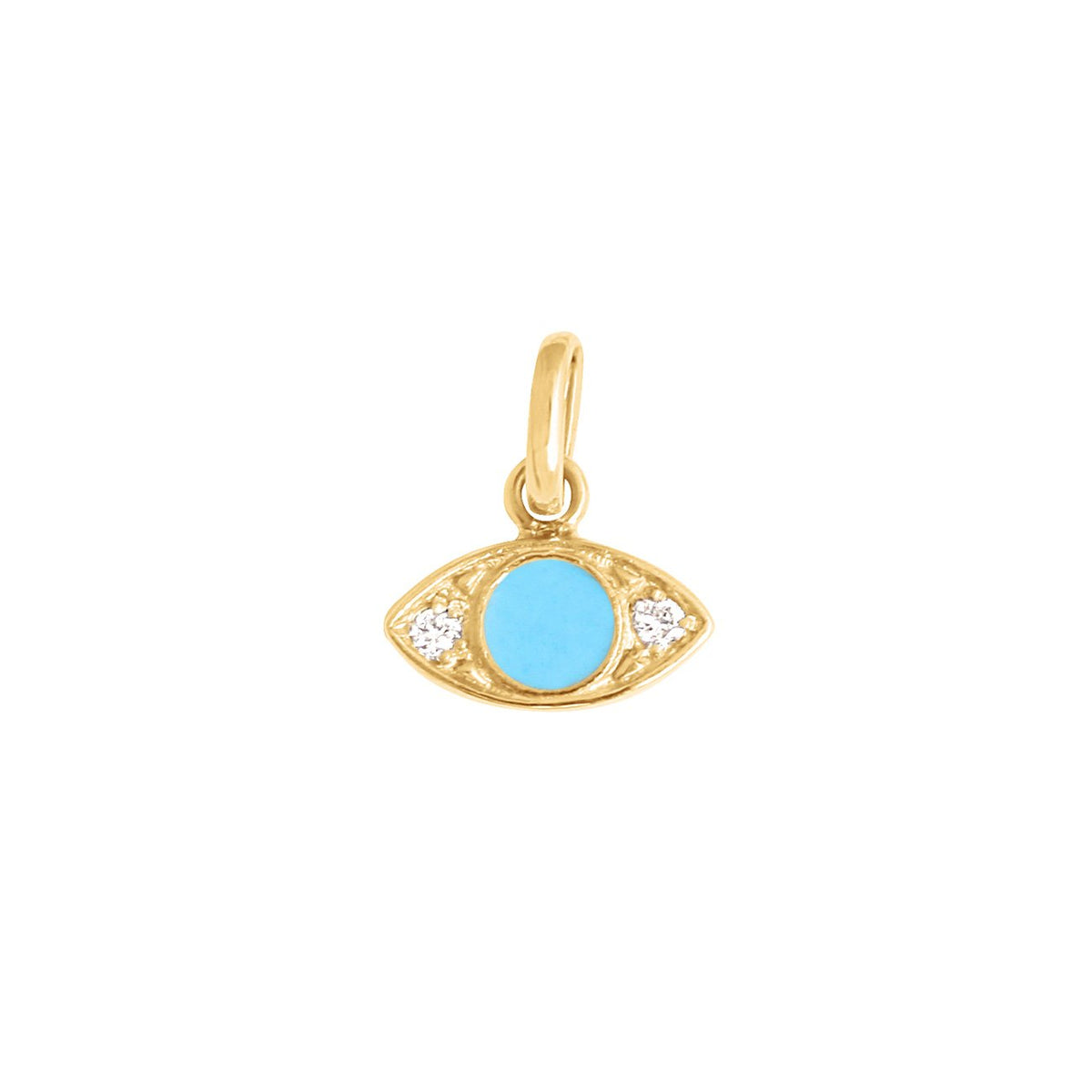 JEWELRY EYE PENDANT W/ 0.02CT DIA GIGI CLOZEAU