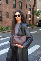 HANDBAGS Mini Asisi Tote in Brordeaux Lemiz