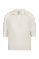 SWEATERS The Polo Sweater in Ivory TWP