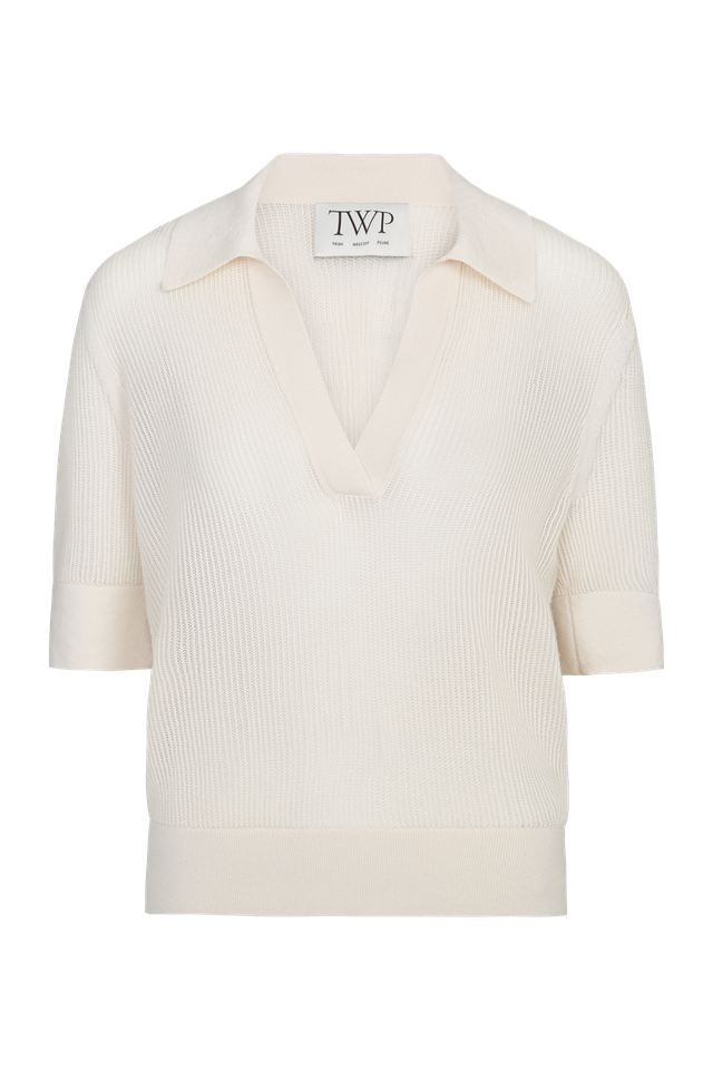 SWEATERS The Polo Sweater in Ivory TWP