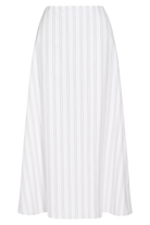 SKIRTS The A-Line Skirt in White & Wine TWP
