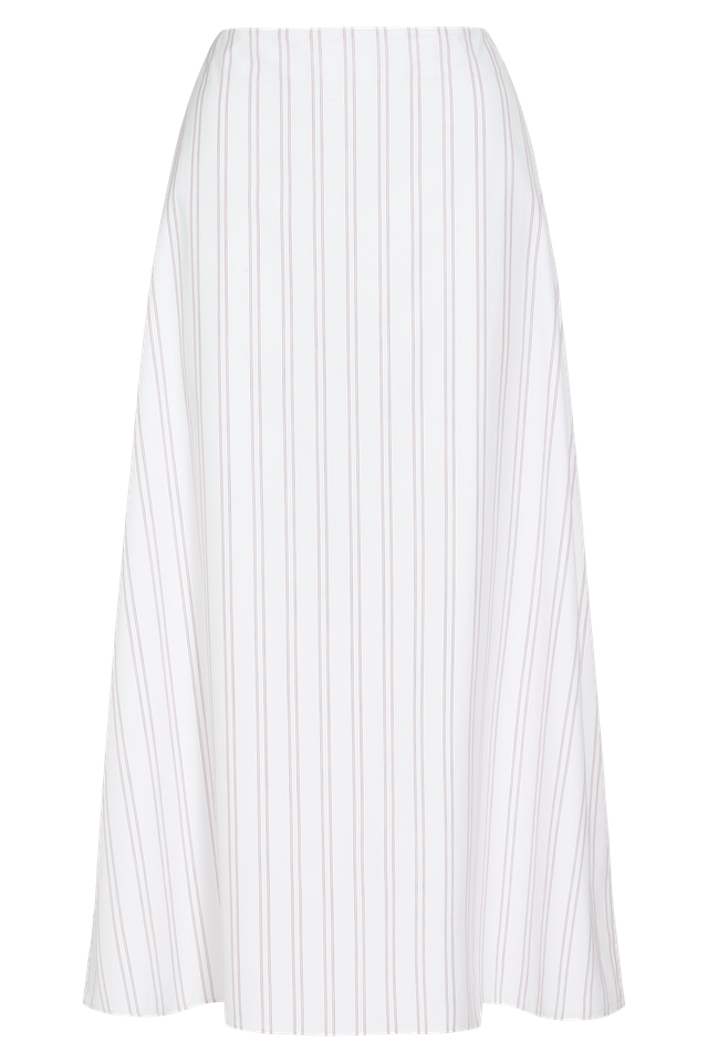 SKIRTS The A-Line Skirt in White & Wine TWP