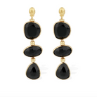 FASHION JEWELRY Silene Drop Earring in Black GAS Bijoux