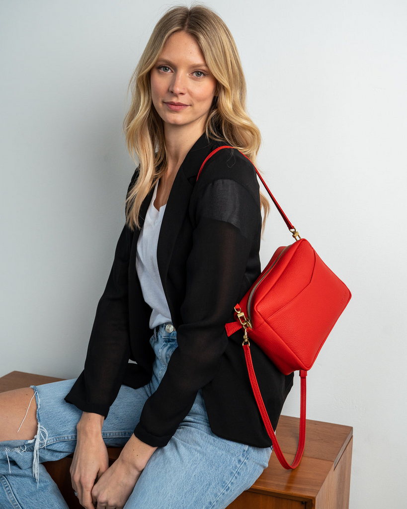 Handbags ORSYN Rome Crossbody Bag in Red Orsyn