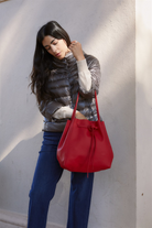 HANDBAGS Florence Tote in Red ORSYN