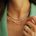 JEWELRY Ava Bea Station Necklace in Yellow Gold Dana Rebecca