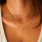 JEWELRY Ava Bea Station Necklace in Yellow Gold Dana Rebecca