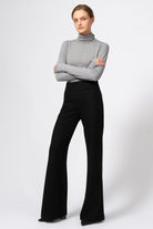 PANTS/SHORTS Felted Jersey Wide Leg in Black Kal Rieman