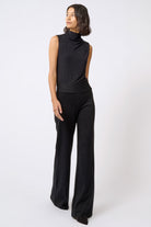 PANTS/SHORTS Ponte Wide Leg Pant in Black Kal Rieman