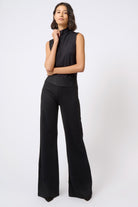 PANTS/SHORTS Ponte Wide Leg Pant in Black Kal Rieman