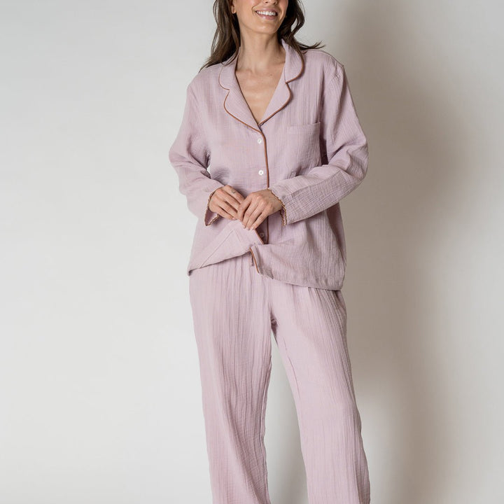 LINGERIE/PJ/SWIM Alaia Long PJ Set in Lilac House No. 23