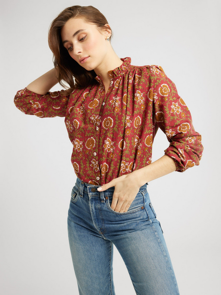 Tops Mille Francesca Top in Cinnabar Mille