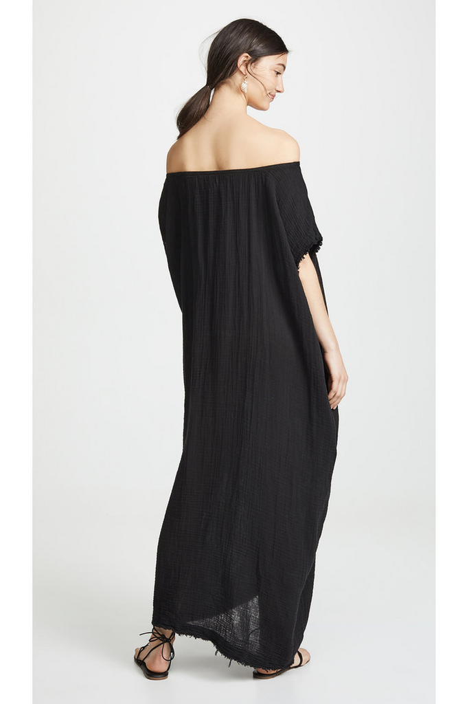 Dresses 9seed Moonstone Caftan in Black 9seed
