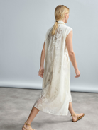 DRESSES/JUMPSUITS Ethereal Botanical Tencel Dress in Ivory Psophia