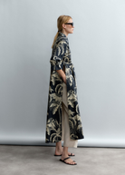 DRESSES/JUMPSUITS Palm Tunic Shirt Dress in Black Psophia