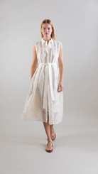 DRESSES/JUMPSUITS Ethereal Botanical Tencel Dress in Ivory Psophia