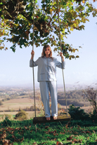 LINGERIE/PJ/SWIM Claudine PJ Set in Blue Stripes Scarlette Ateliers