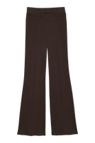 PANTS/SHORTS Rib Kick Flare Pant in Espresso Donni