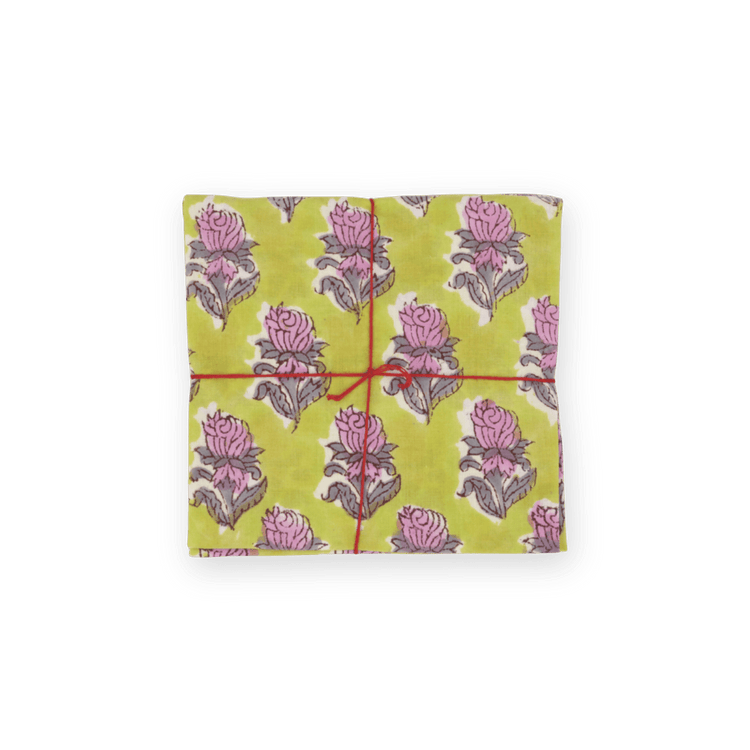 HOME DECOR Suzette Napkin in Jonquille Lime Suzette a table