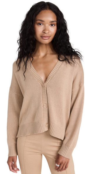 SWEATERS Button Front Cardigan in Sandhill Sablyn