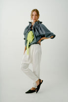 BLOUSES/SHIRTS/TOPS Beautiful Mess Top in Blue Chambray Aquarius Cocktail