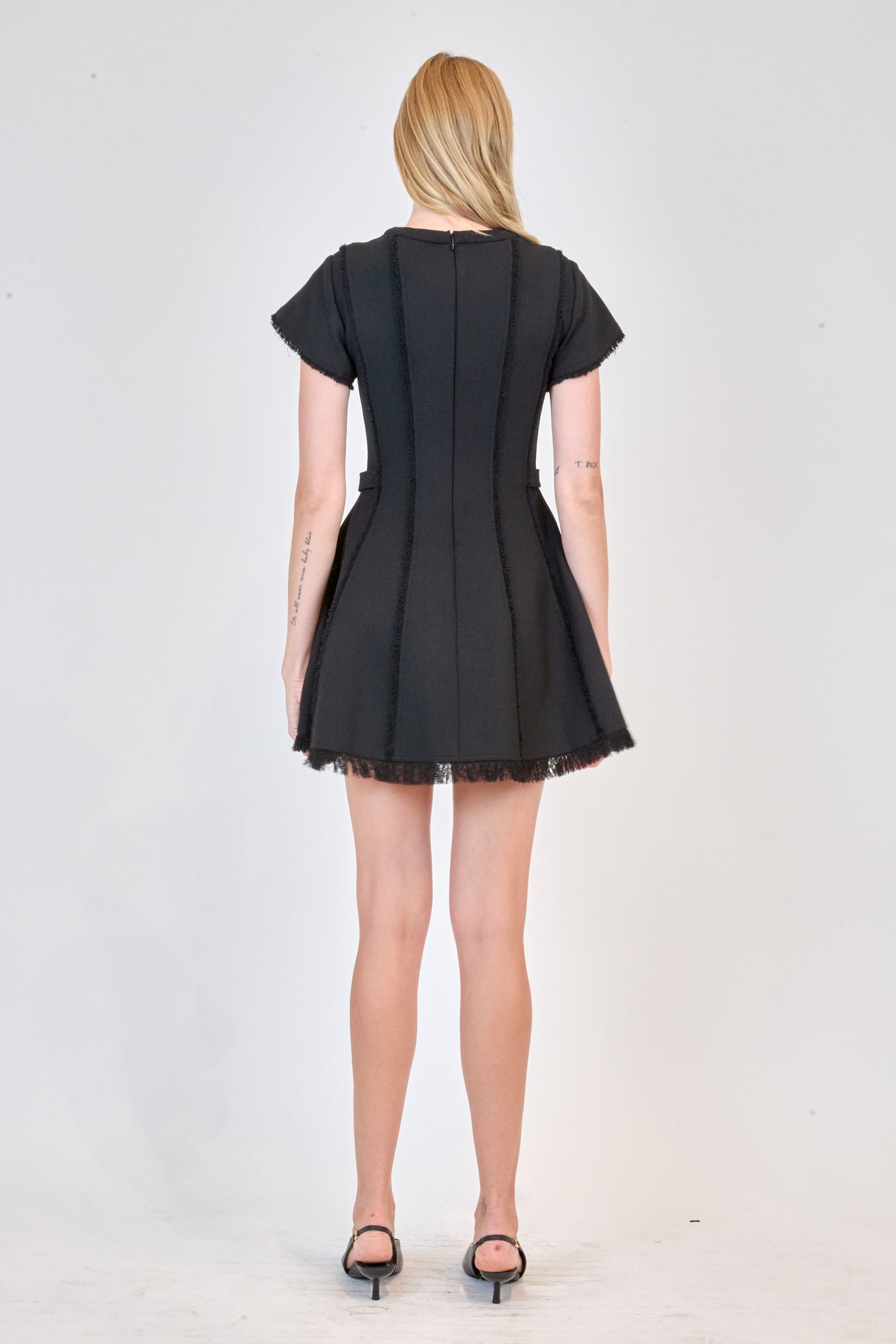 DRESSES/JUMPSUITS Anielle Mini Dress in Black Simkhai