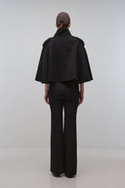 COATS/JACKET Yara Cape Jacket in Black Simkhai