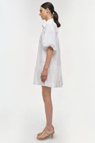 DRESSES/JUMPSUITS Crissy Cotton Poplin Dress in White Simkhai
