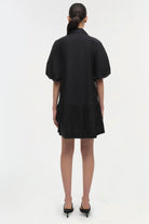DRESSES/JUMPSUITS Crissy Cotton Poplin Dress in Black Simkhai