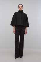 COATS/JACKET Yara Cape Jacket in Black Simkhai