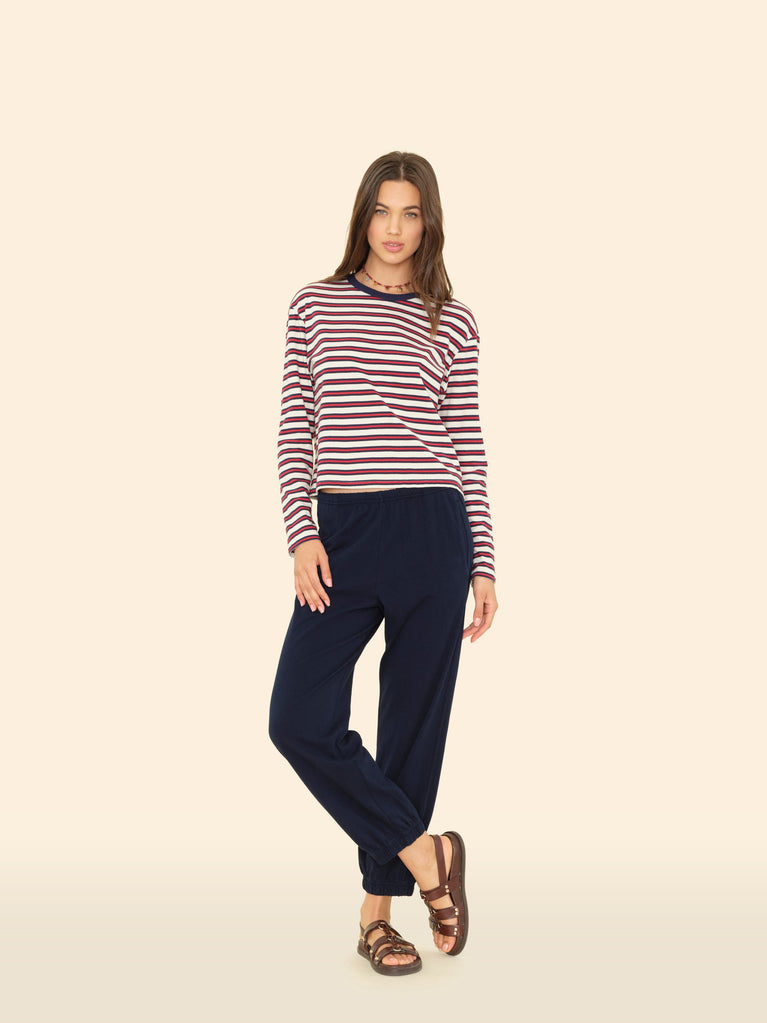 LOUNGE Crispin Sweatpant in navy Xirena