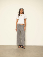 PANTS/SHORTS Olson Gingham Pant in Black Sand Xirena