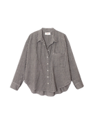BLOUSES/SHIRTS/TOPS Jordy Gingham Shirt in Black Sand Xirena