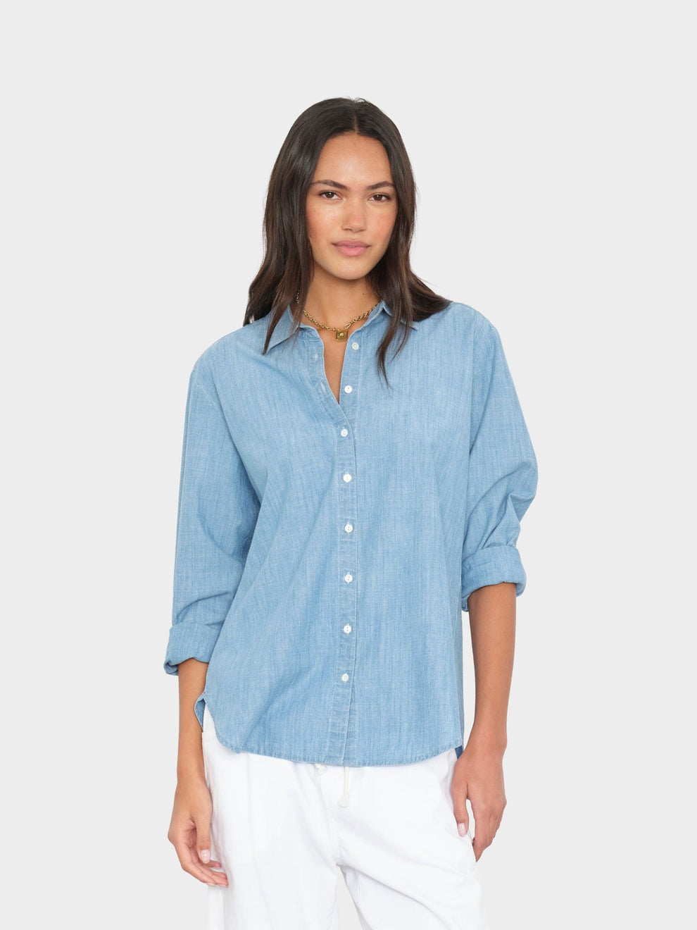 BLOUSES/SHIRTS/TOPS Beau Shirt in Slate Sky Xirena