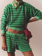 LOUNGE Shayden Terry Sweatshort in Jalapeno Xirena