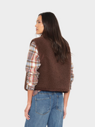 BLOUSES/SHIRTS/TOPS Kensi Vest in Chocolate Brown Xirena