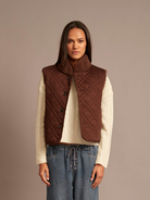 BLOUSES/SHIRTS/TOPS Kensi Vest in Chocolate Brown Xirena