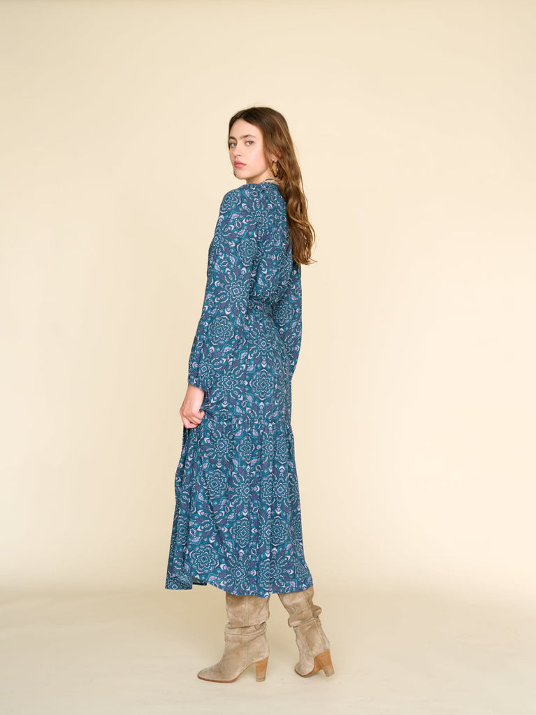 Dresses Xirena Ambrose Dress in Indigo Flora Xirena