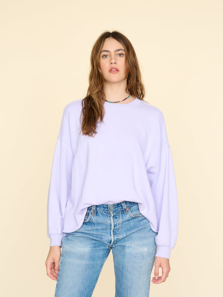 Tops Xirena Honor Sweatshirt in Pale Iris Xirena