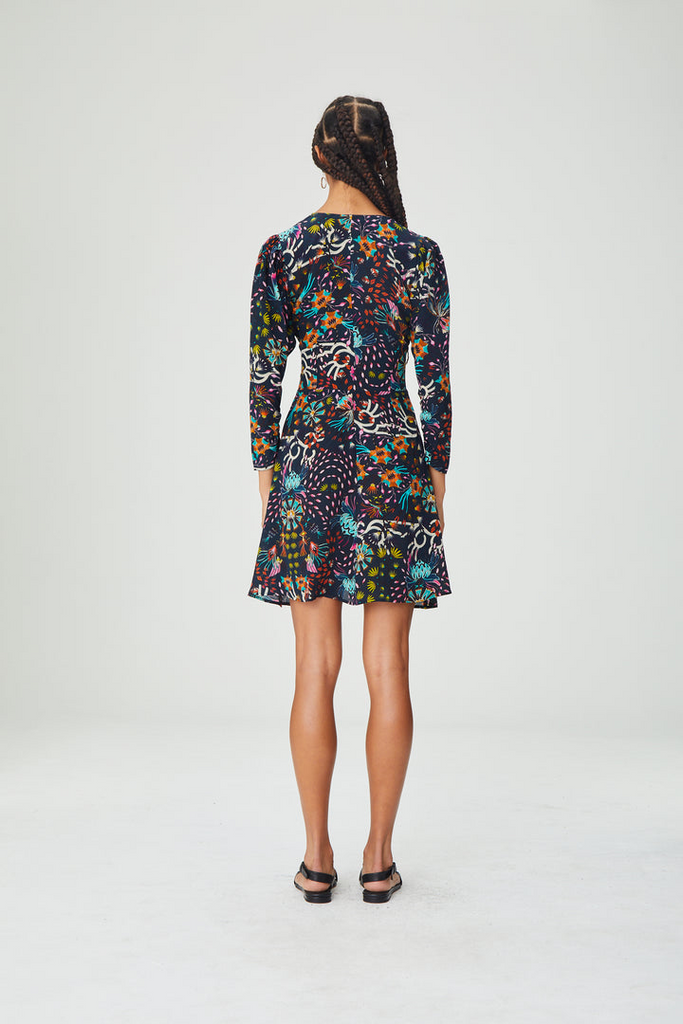 Dresses Maria Cher Rosario Dress in Navy Floral Maria Cher