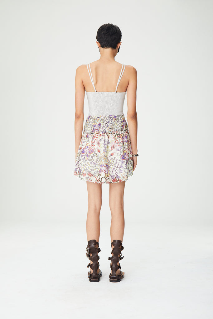Skirts Maria Cher Jenan Mini Dress in Cream Floral Maria Cher