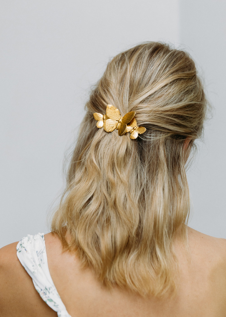 Hair Accessories Jennifer Behr Whitney Barrette in Gold Jennifer Behr