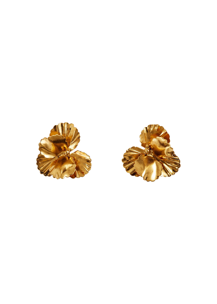 Earrings Jennifer Behr Pansy Earring in Gold Jennifer Behr
