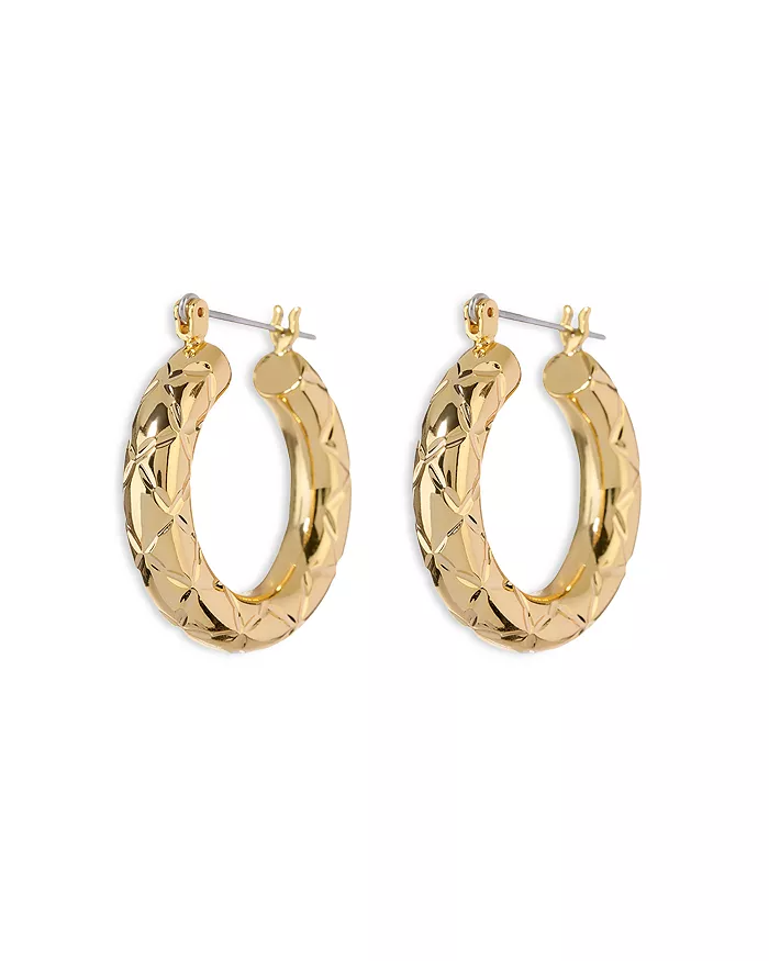 Earrings Luv Aj Quilted Baby Amalfi Hoops Luv Aj